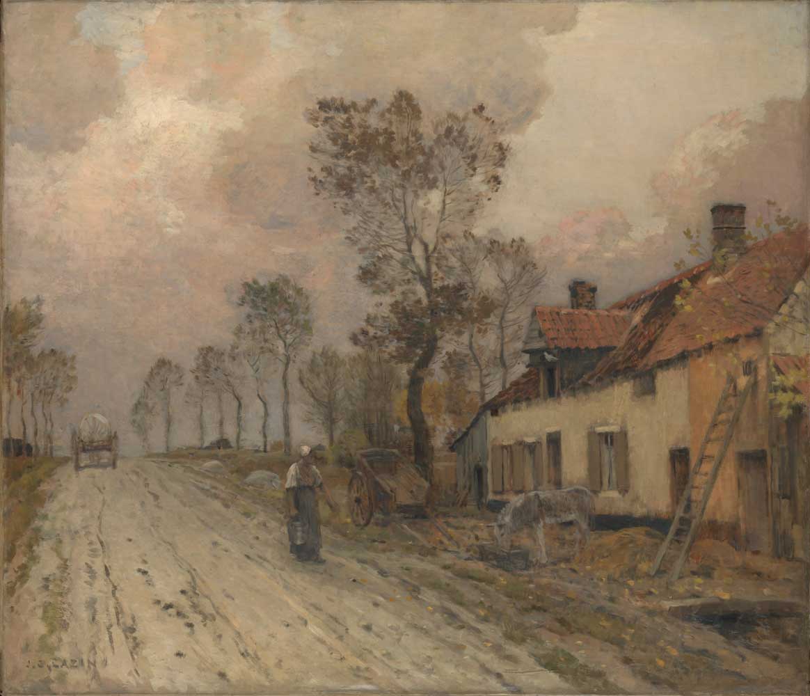 The Route Nationale at Samer by Jean Charles Cazin