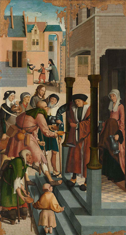 The Seven Works of Mercy (E) by Master of Alkmaar 1504