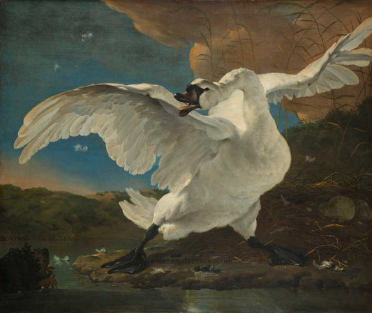 The Threatened Swan by Jan Asselijn 1650