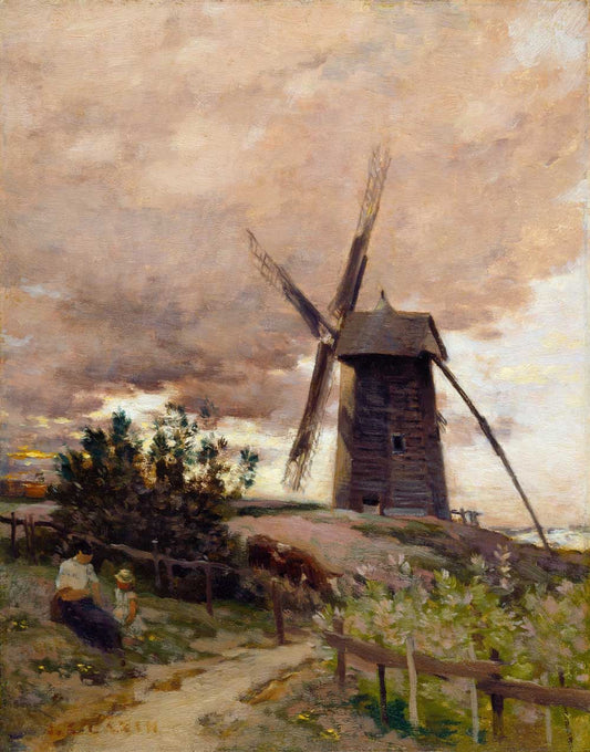 The Windmill by Jean Charles Cazin 1884