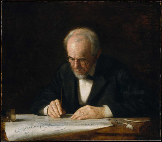 The Writing Master by Thomas Eakins 1882