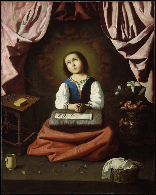 The Young Virgin by Francisco de Zurbarán 1630