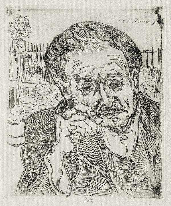 Dr. Gachet (1890) by Vincent Van Gogh