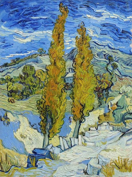 The Poplars at Saint-Rémy (1889) by Vincent Van Gogh