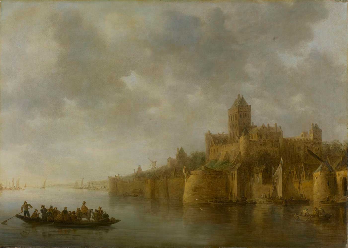 View of the Valkhof at Nijmegen by Jan van Goyen 1641