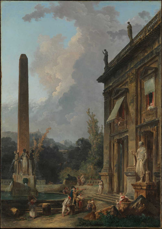 Wandering Minstrels by Hubert Robert 1779