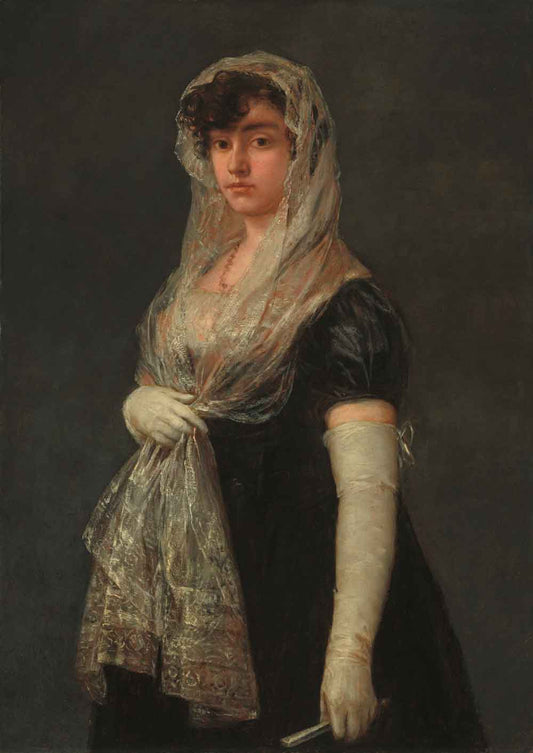 Young Lady Wearing a Mantilla and Basquina by Francisco de Goya 1805